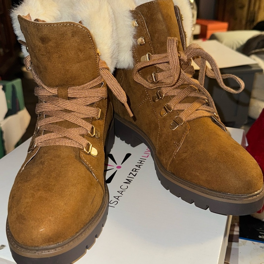 Isaac Mizrahi hiker booties 💕